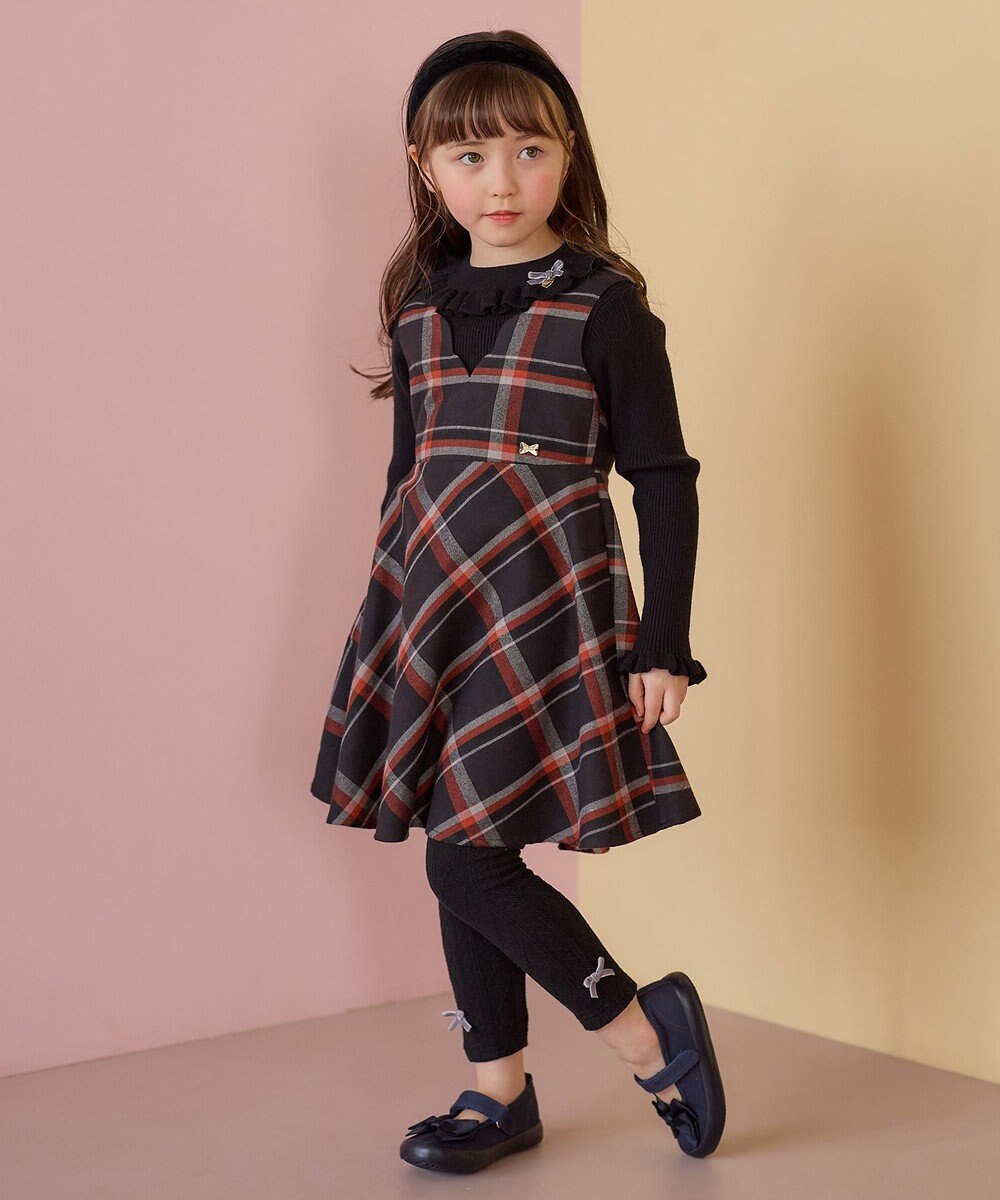 ANY KIDS 首フリル しあわせタッチ ニット 