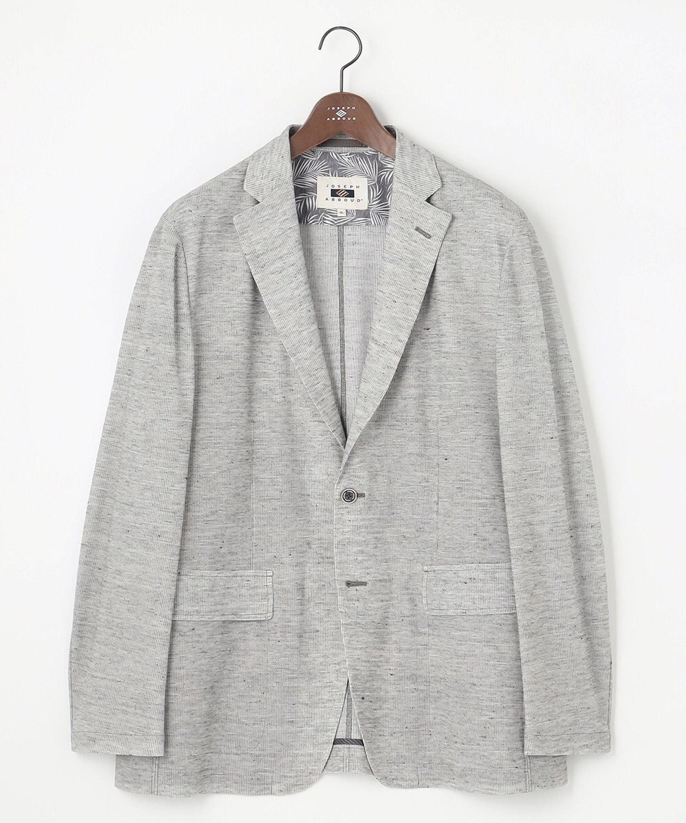 JOSEPH ABBOUD 【キングサイズ・清涼感/軽量】リネンTOPピケ ジャケット 