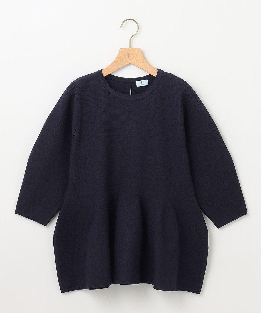 組曲 【WEB限定】スポンディッシュペプラム ニット 