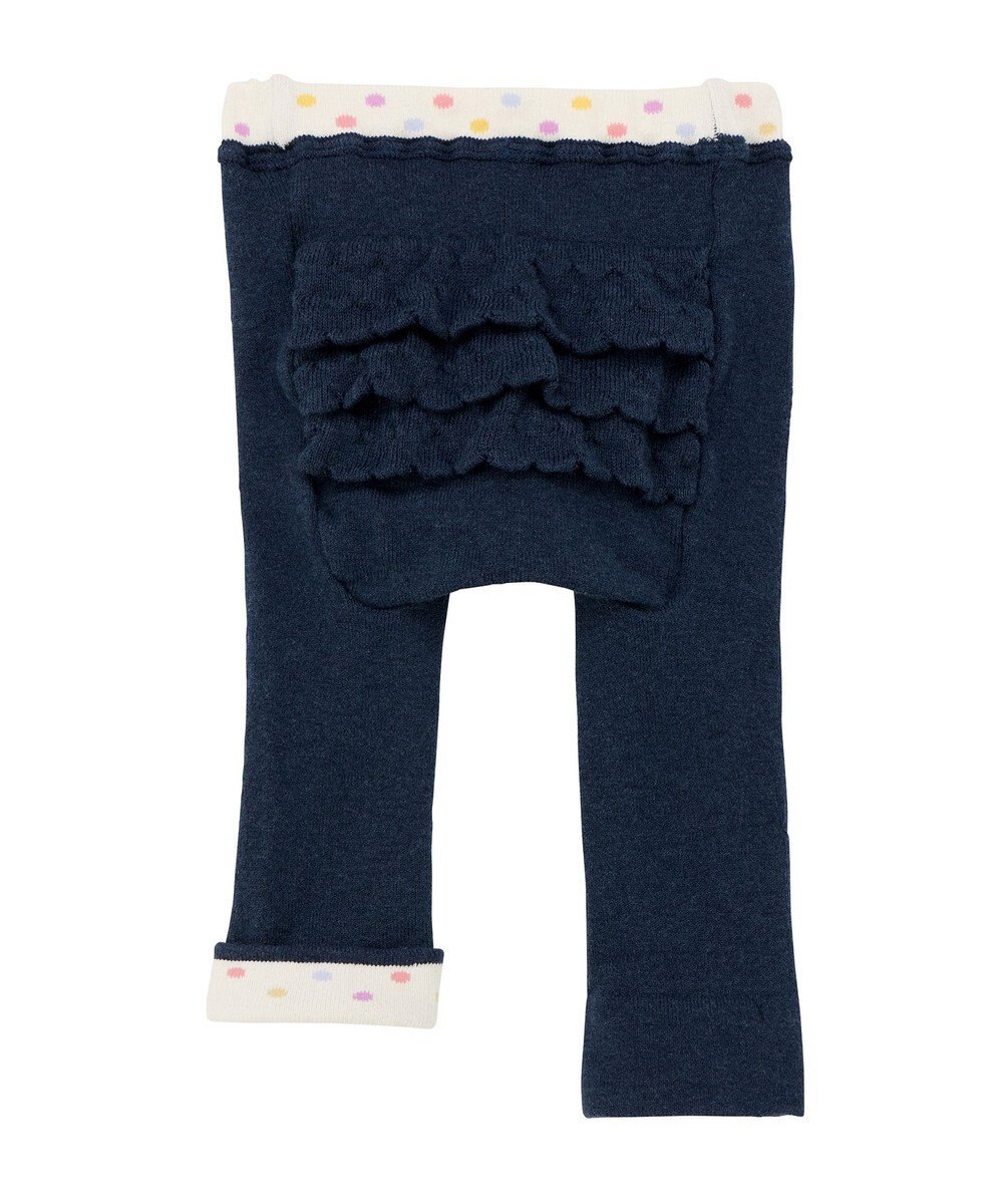 MIKI HOUSE HOT BISCUITS 【70-100cm】 おしりフリル 9分丈ベビースパッツ 