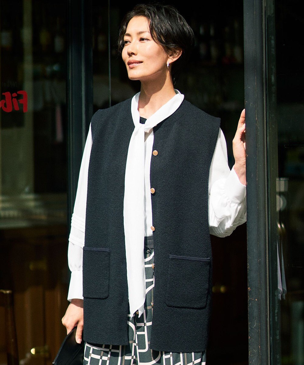 自由区 【カタログ掲載】ループボンディングニット ベスト 