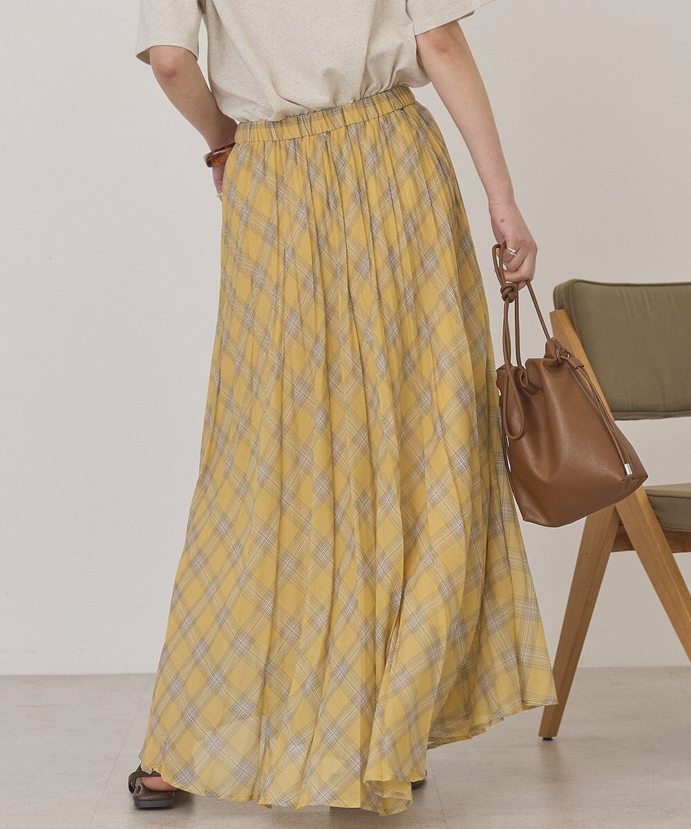 AMERICAN HOLIC 【選べる丈】チェックシアープリーツスカート 