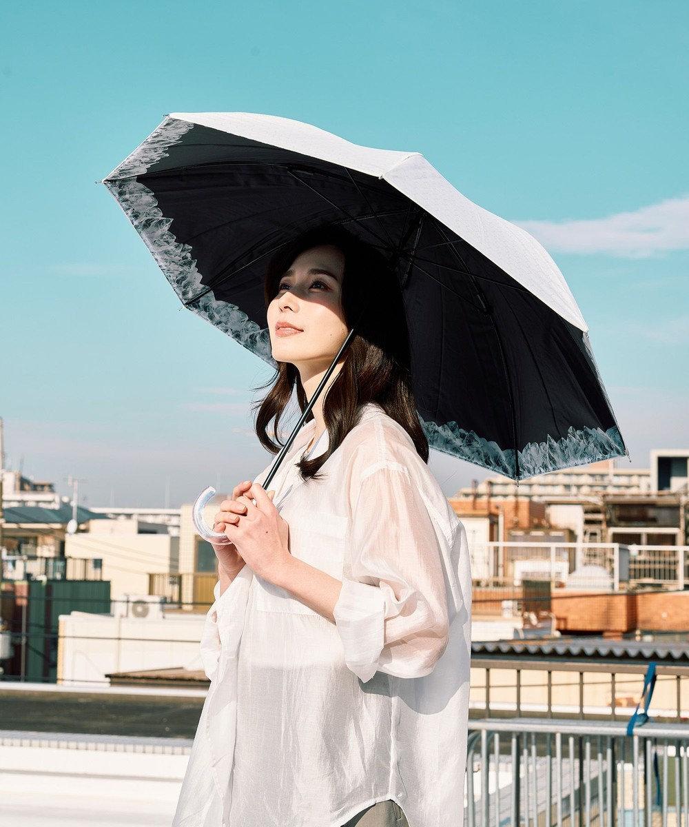 MOONBAT ハニカム断熱パラソル アイスサークル 長傘 50cm 晴雨兼用 遮光率100％ UV100％ 遮熱 耐風 