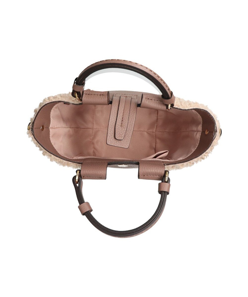 INTER-CHAUSSURES 【LORISTELLA】異素材コンビハンドバッグ 