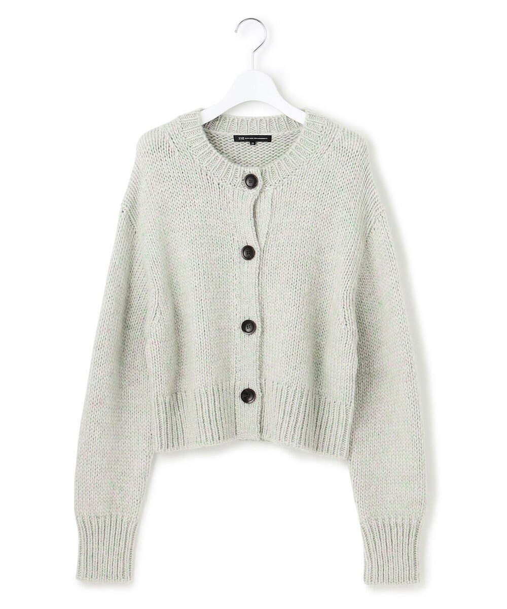 23区 L 【洗える】カラーミックス カーディガン 