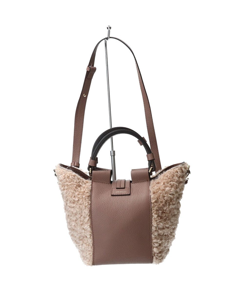 INTER-CHAUSSURES 【LORISTELLA】異素材コンビハンドバッグ 