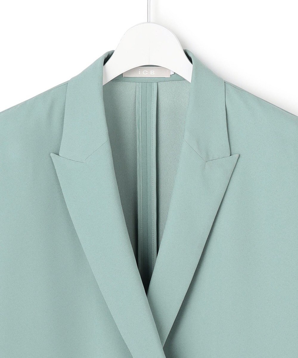 ICB 【先行予約】 FluidBackSatin ハーフスリーブジャケット 