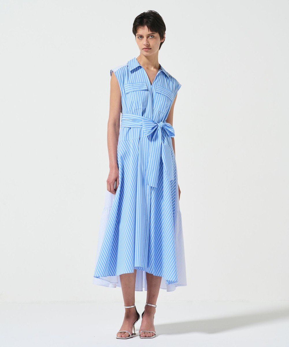 GRACE CONTINENTAL ティアードコンビシャツワンピース 