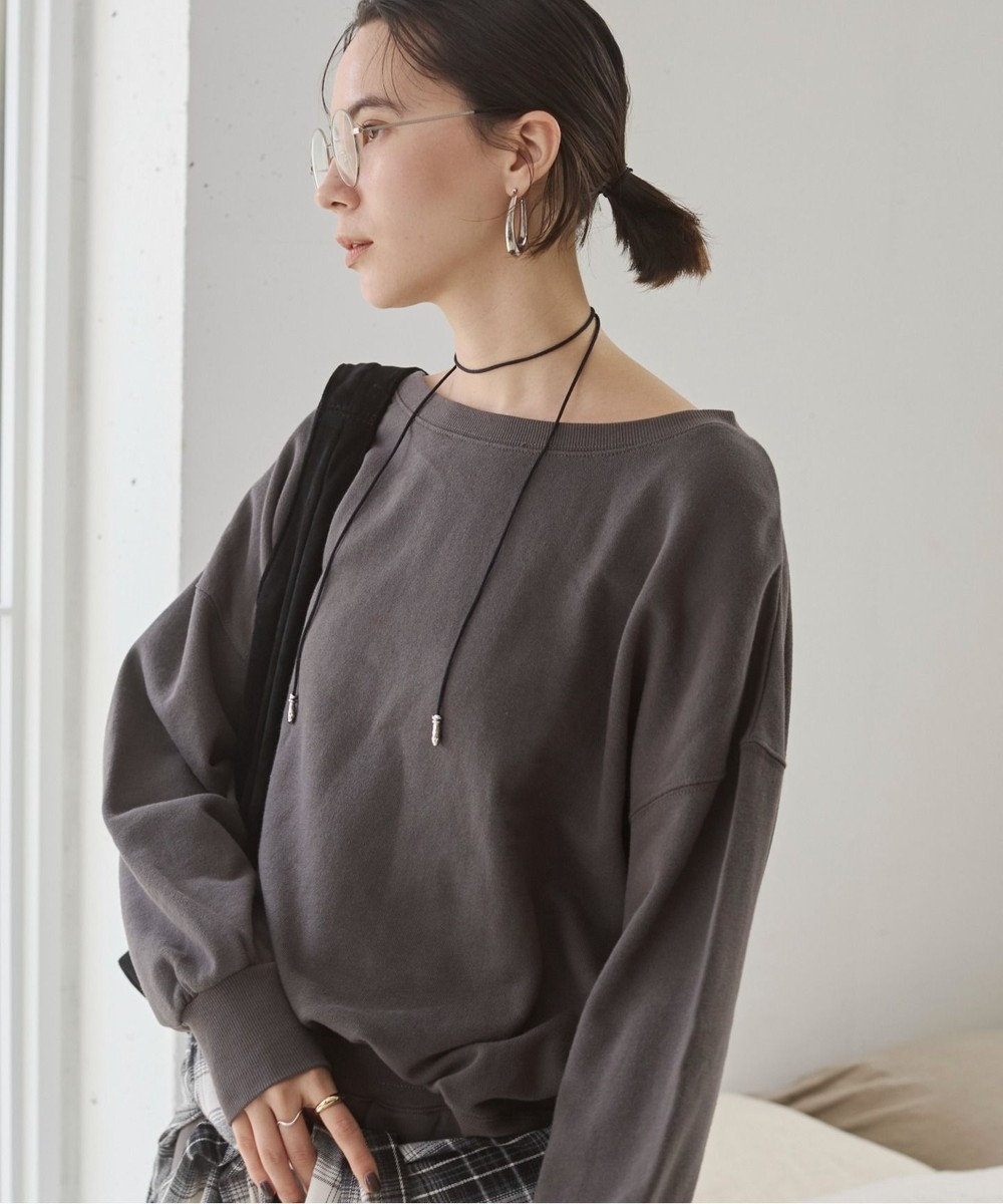 WEGO 【ANGIE VINTAGE/SETUP対応アイテム】オフショルダー裏毛スウェット 