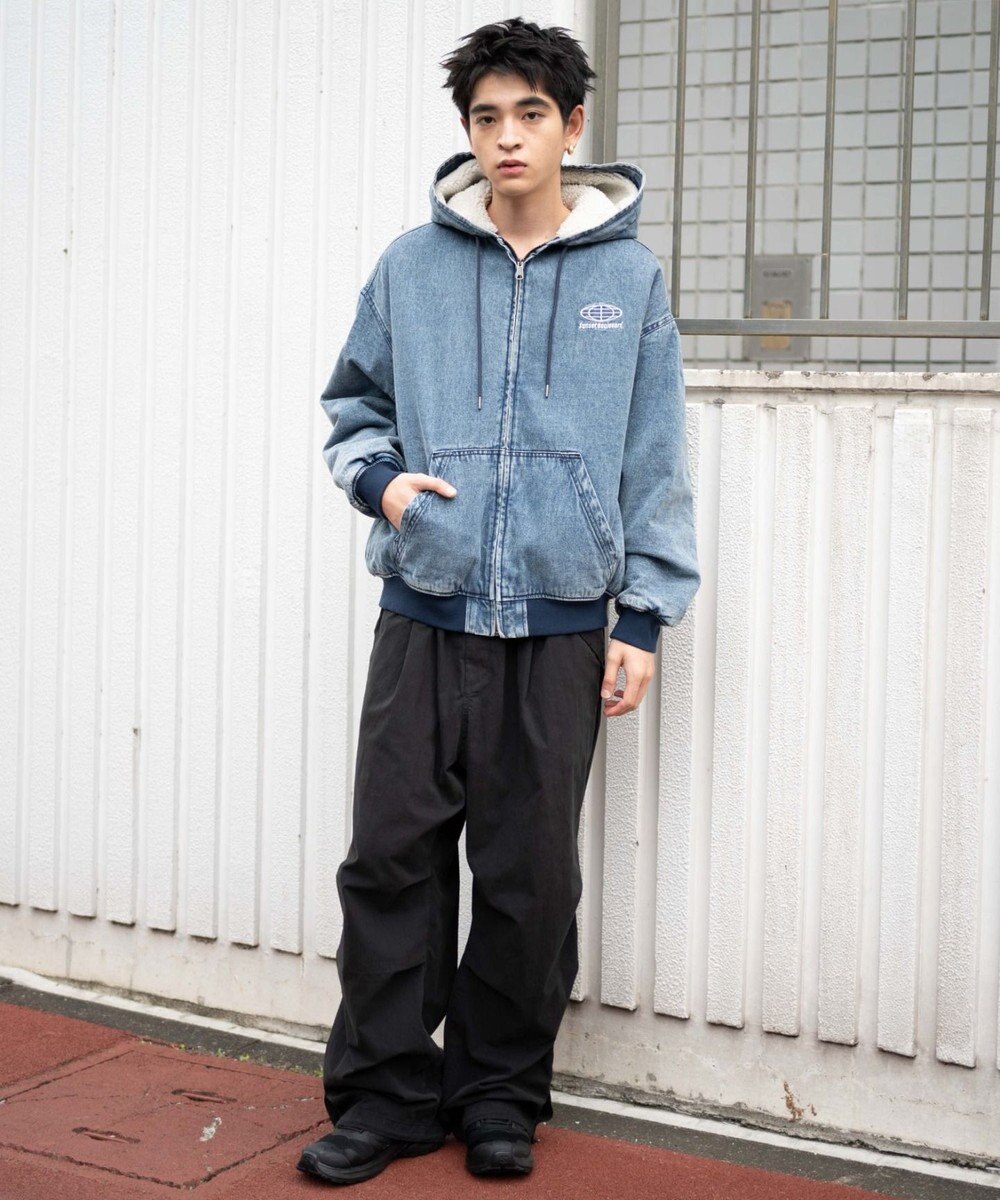 WEGO 【ユニセックス着用ITEM】ワーカーズボアフードブルゾン 