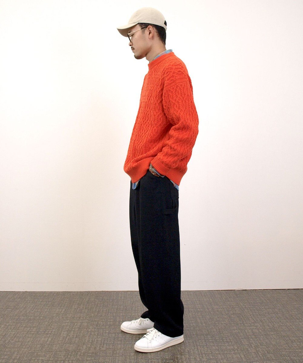 J.PRESS YORK STREET 【UNISEX】アランケーブル クルーネック ニット 