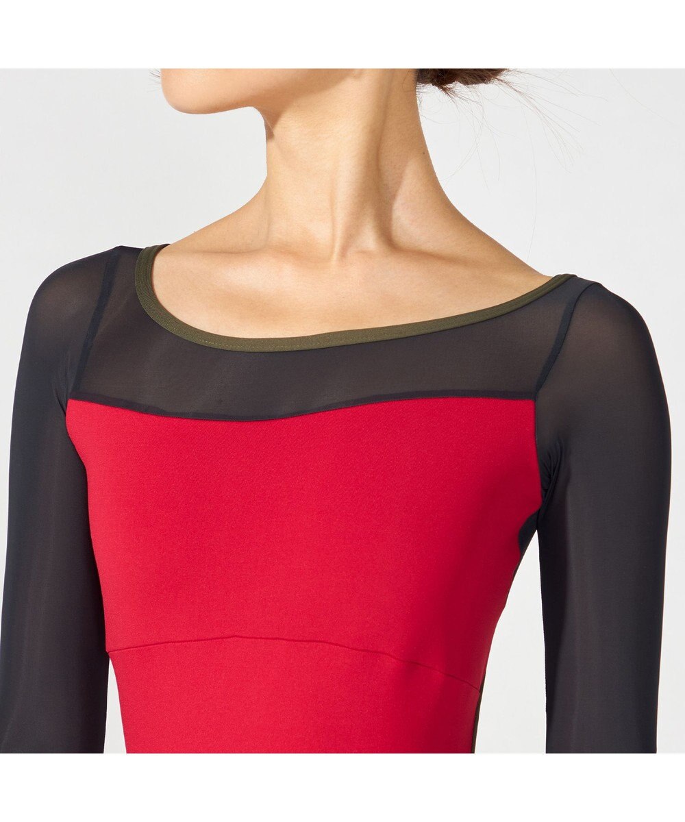 Chacott 【MADOKA SUGAI】ロングスリーブレオタード 