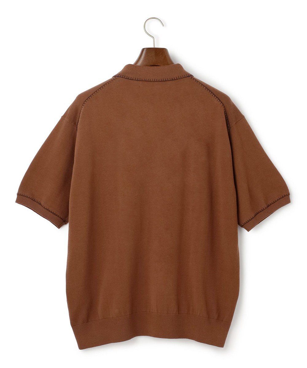 J.PRESS MEN 【WEB・一部店舗限定】Blancket Stitch Knit Polo 