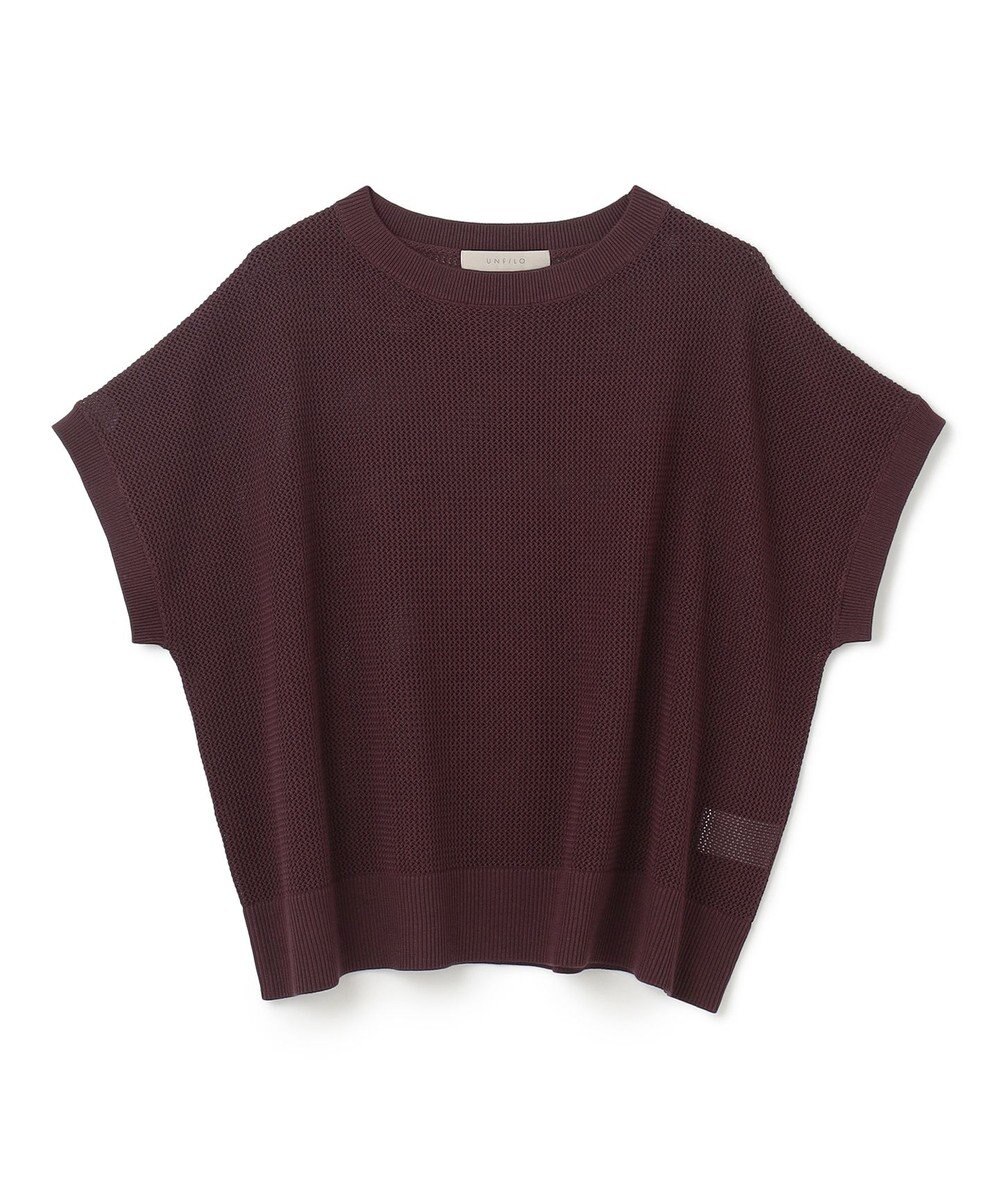 UNFILO L メッシュ ハーフスリーブ プルオーバー 