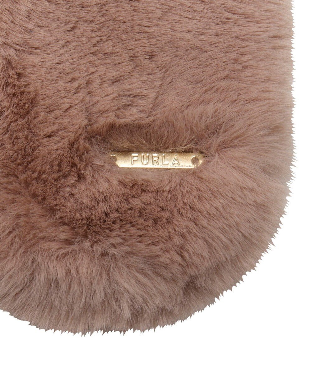 MOONBAT FURLA フェイクファーくしゅくしゅリボンマフラー 