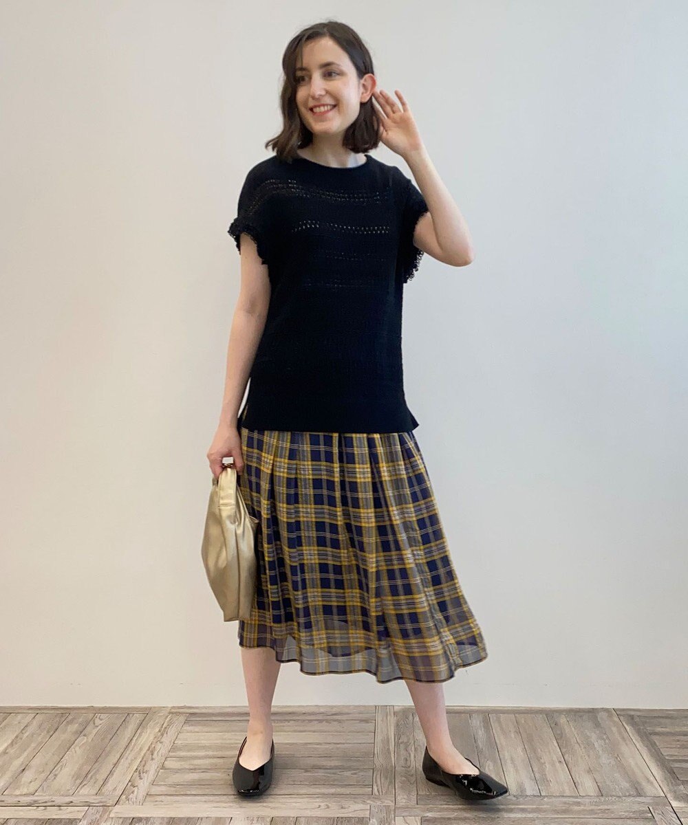 自由区 【WEB限定】シアーチェック ギャザースカート 