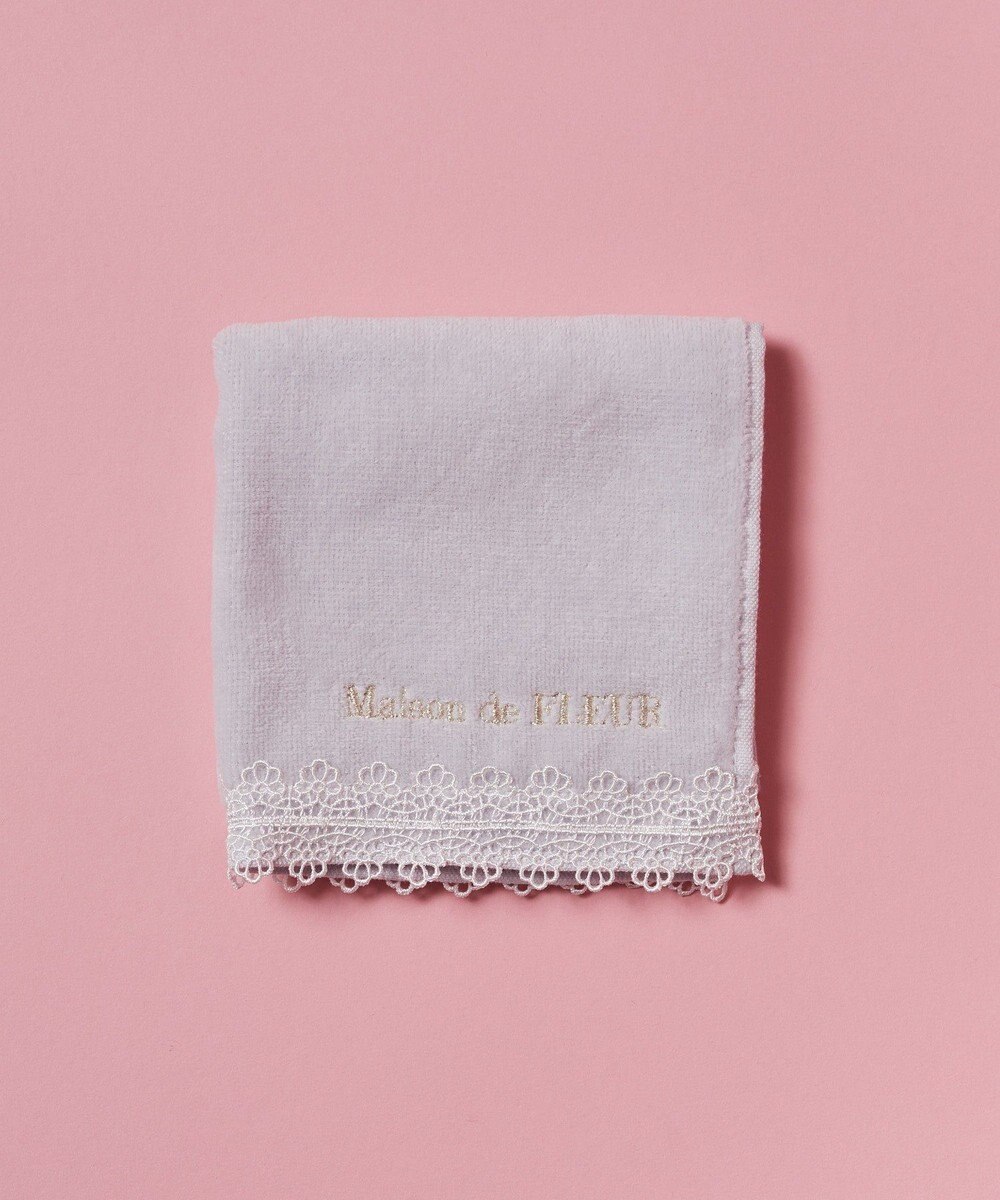 Maison de FLEUR アンダーレースタオルハンカチ 