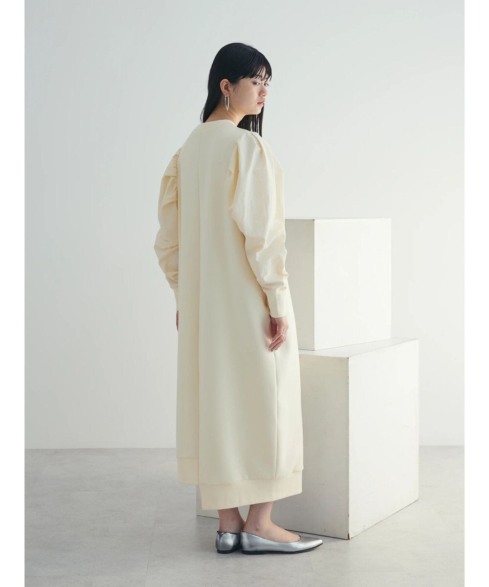 Green Parks armonia. リブ使いコクーンポンチワンピース 