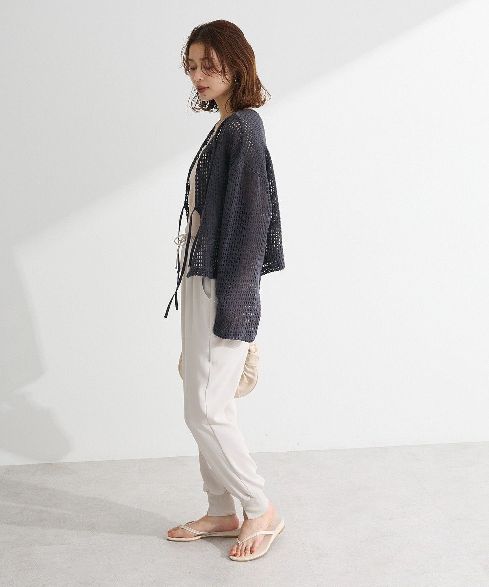 Green Parks Ｉ　前後２ｗａｙ　メッシュショート丈カーディガン 