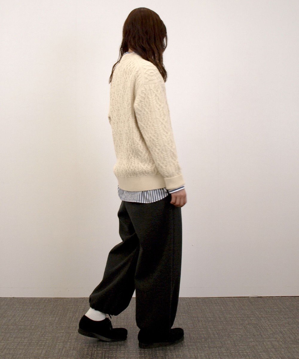 J.PRESS YORK STREET 【UNISEX】アランケーブル クルーネック ニット 