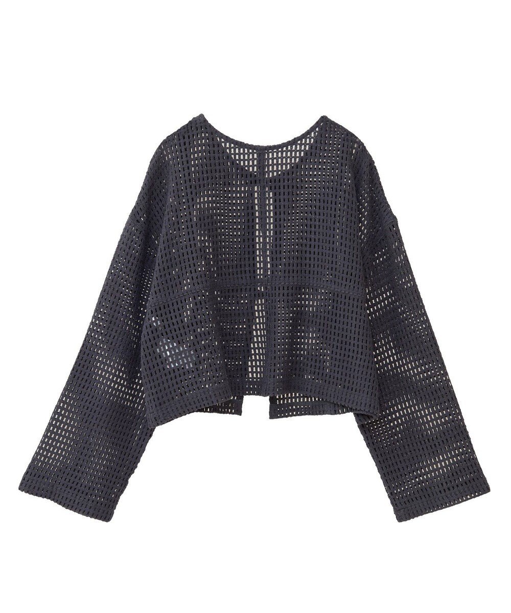 Green Parks Ｉ　前後２ｗａｙ　メッシュショート丈カーディガン 