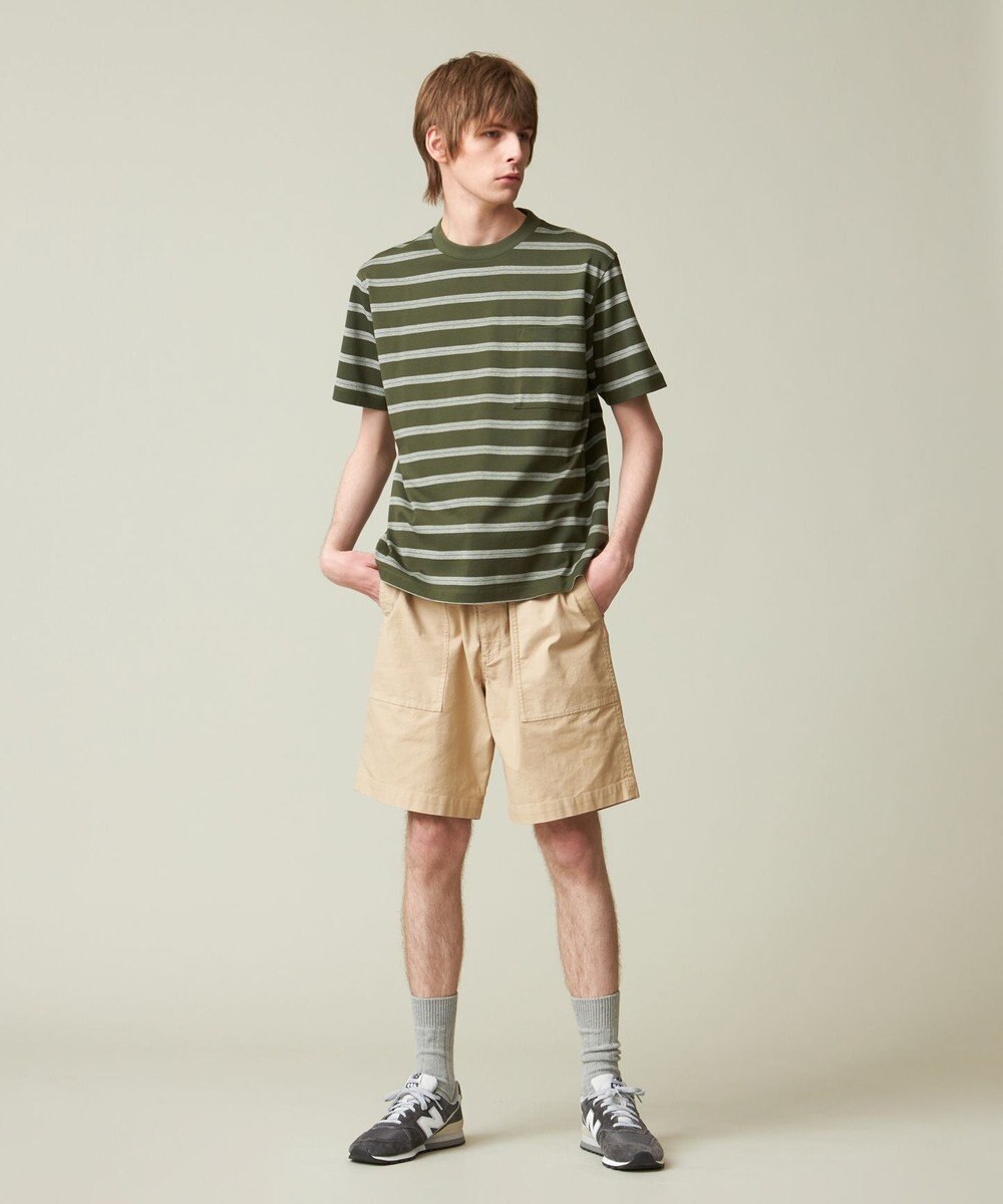 J.PRESS MEN マルチボーダー カノコTシャツ 