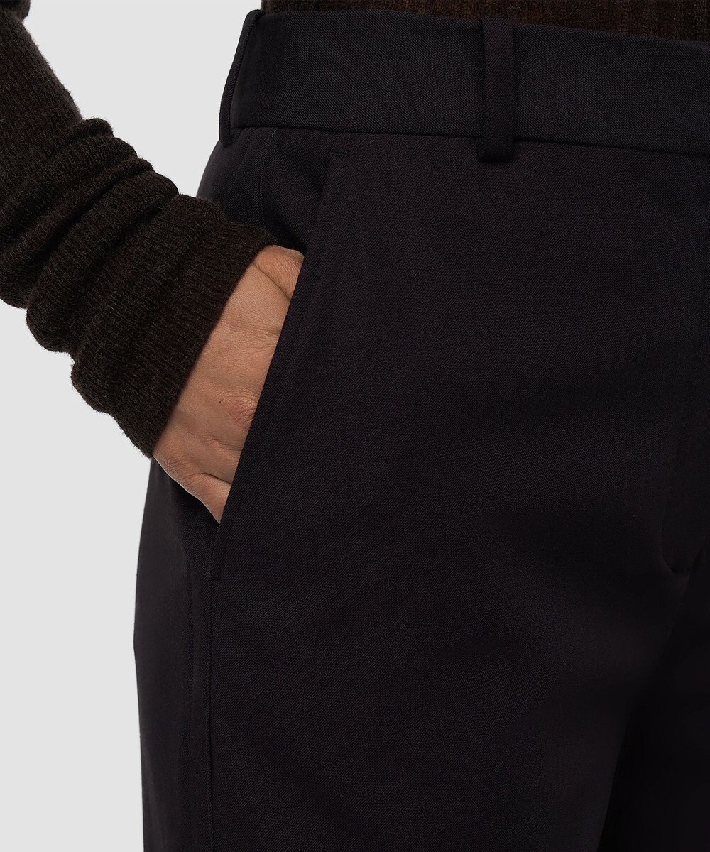 JOSEPH ギャバジンストレッチ ワイドレッグトラウザーズ YUKIO 