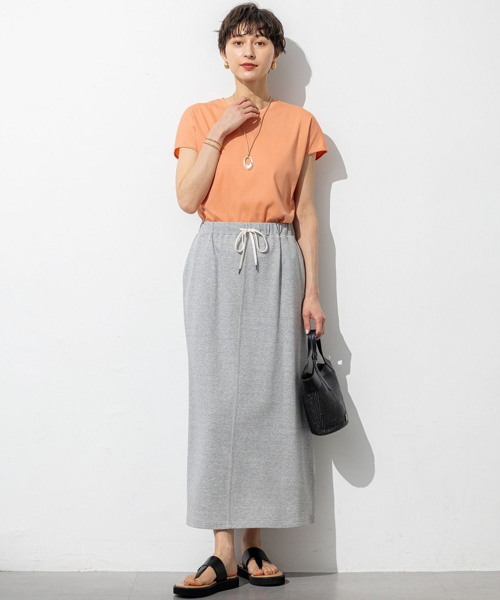 23区 【SLOW/WEB限定】ラスティックテリー ナロー スカート 