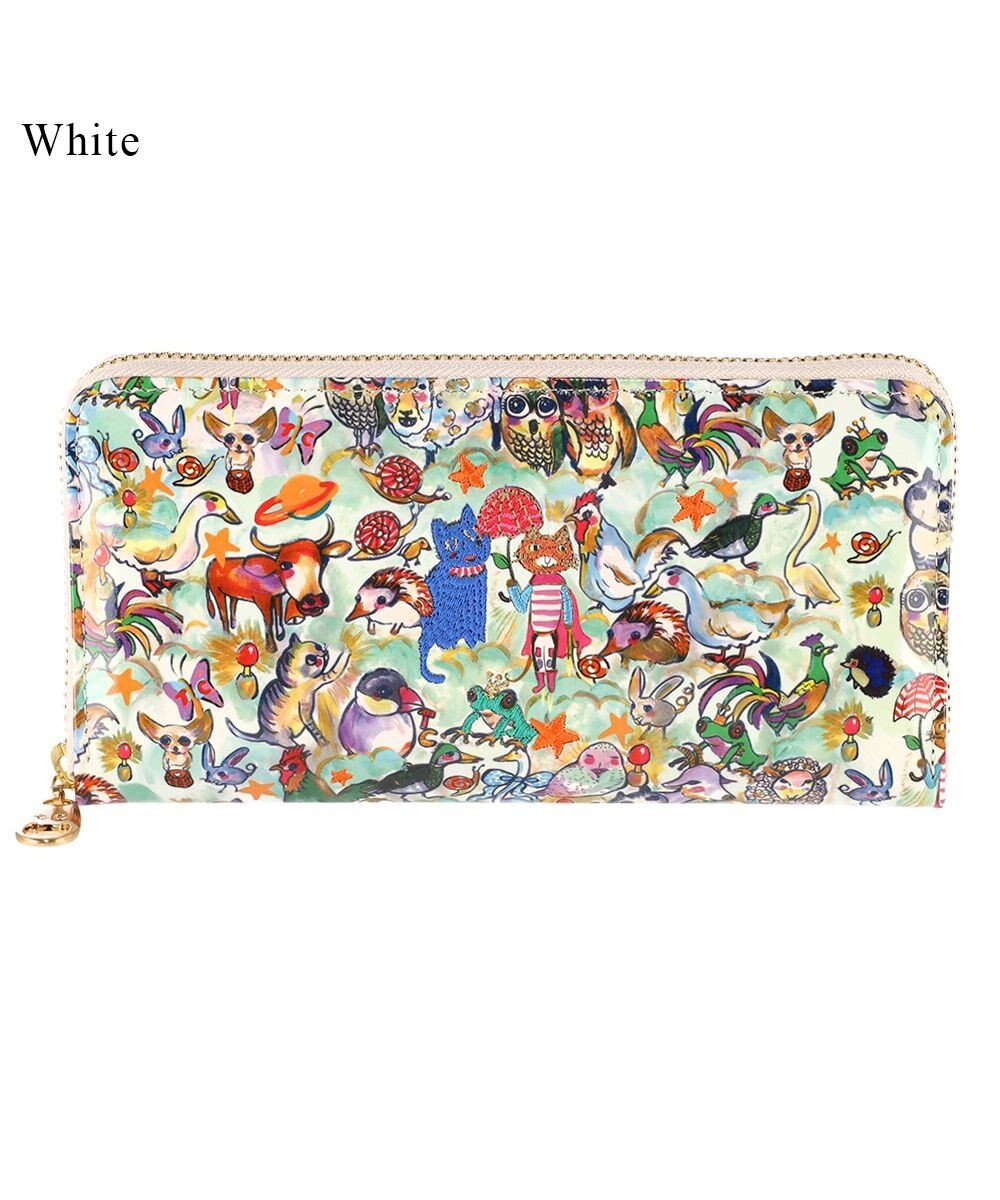 森のどうぶつたち ラウンドファスナー長財布 / tsumori chisato CARRY