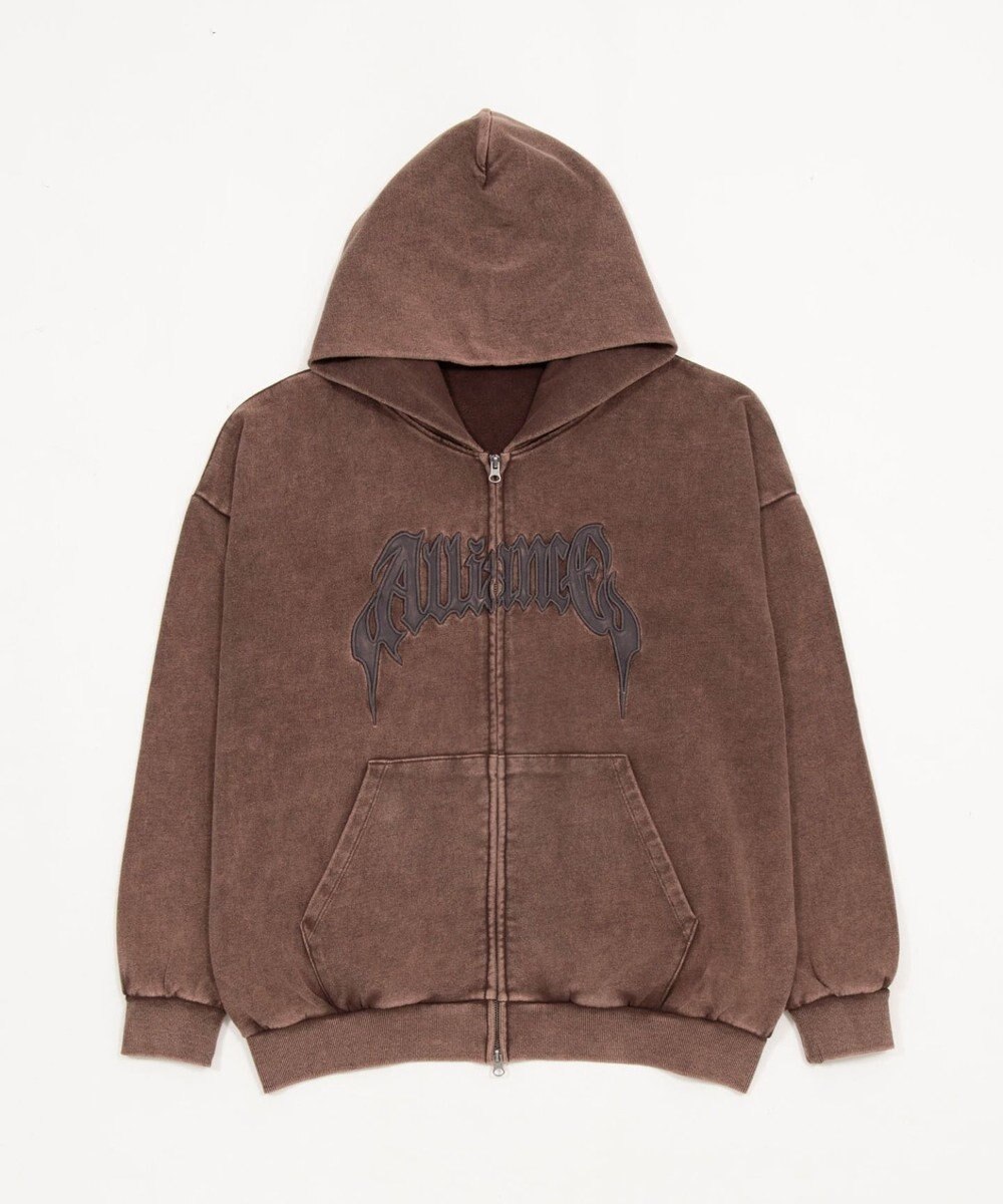 WEGO 【ユニセックス着用ITEM/SMLサイズ展開】グラフィックZIPパーカー 