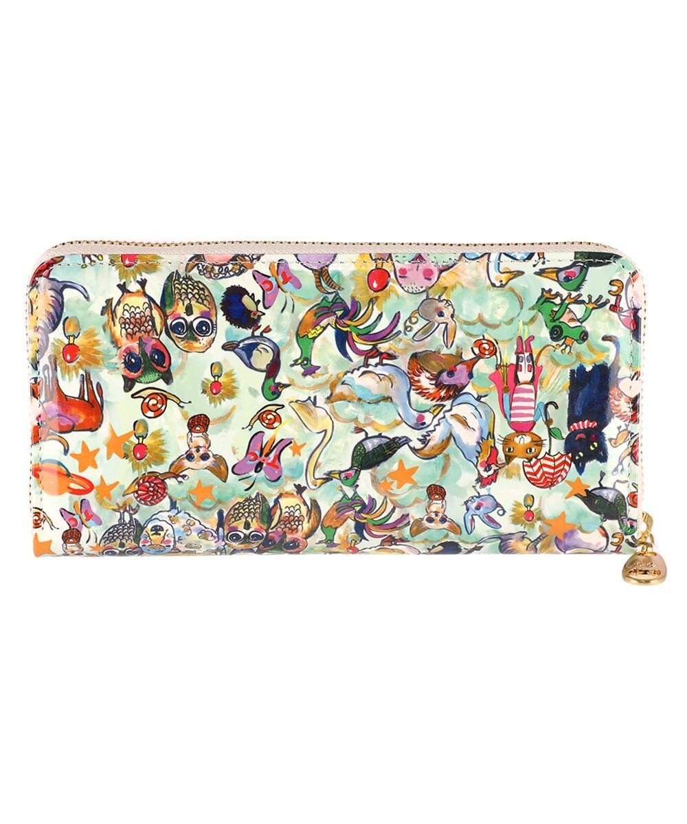 tsumori chisato CARRY 森のどうぶつたち ラウンドファスナー長財布 