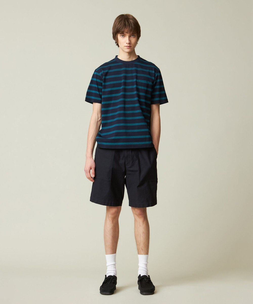 J.PRESS MEN マルチボーダー カノコTシャツ 