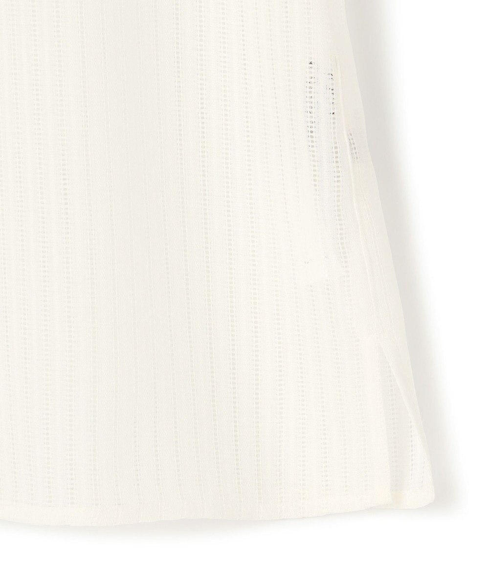 ICB 【洗える】 カラミストライプ ブラウス 