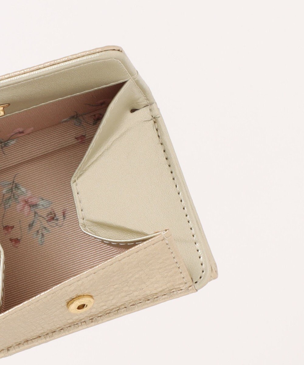 style code 【MERCURYDUO/マーキュリーデュオ】メタリッククラック調型押し　三つ折りミニ財布 