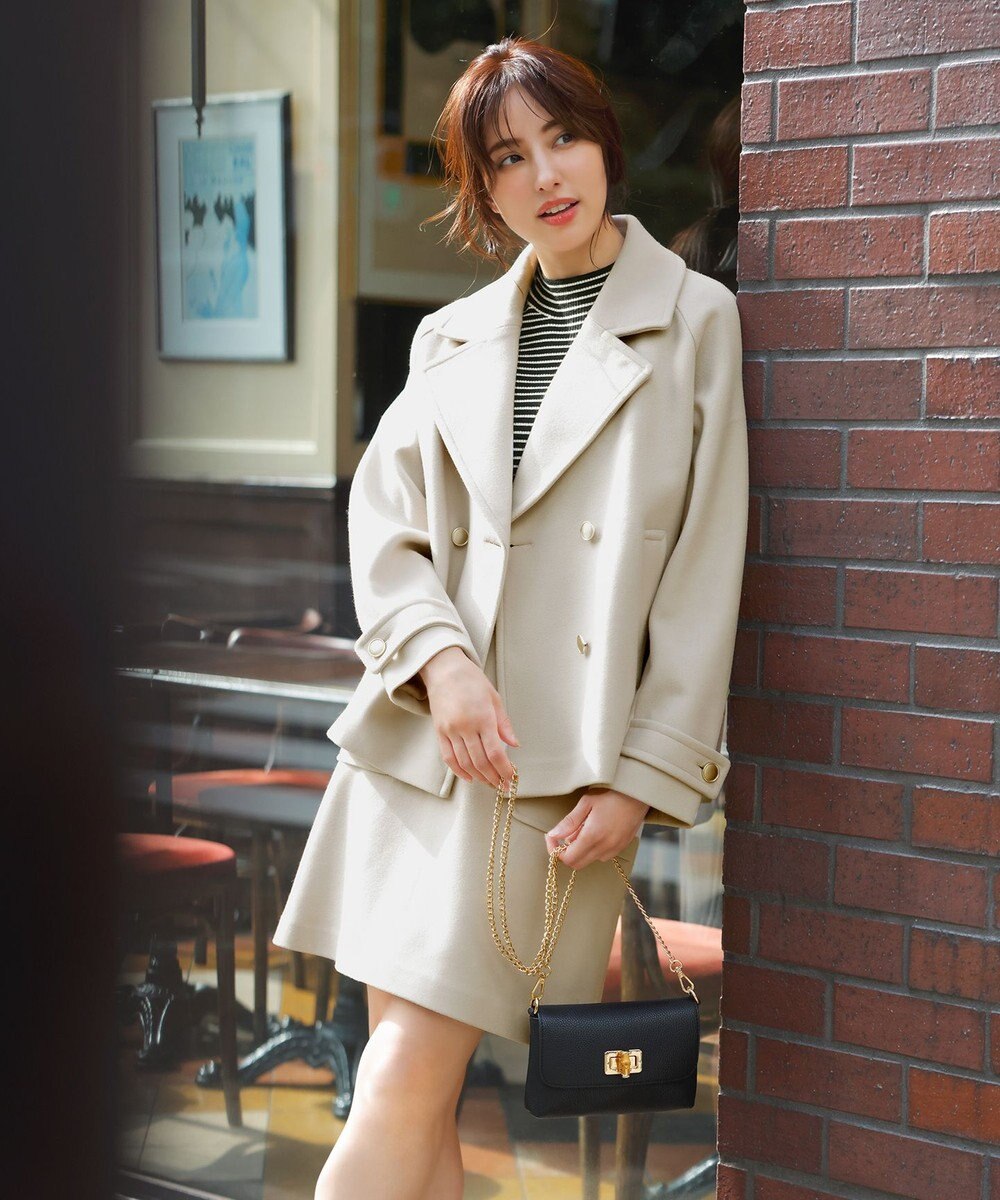 ANY SIS 【洗える】リブインナー ニット 