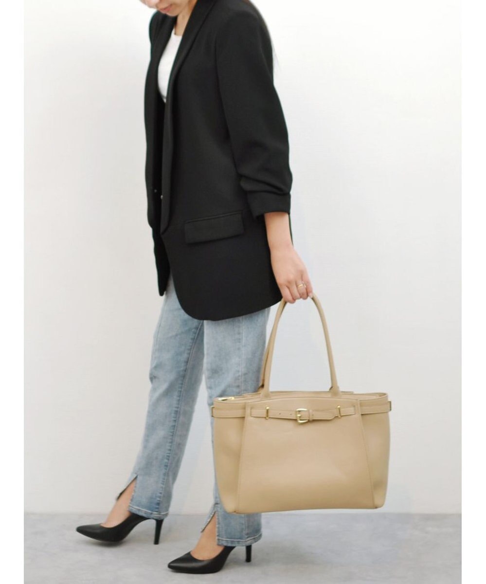 UNBILLION 【テレビ ドラマ着用アイテム】ペルケ perche / WEB限定牛革ソフトA4ベルトトート 