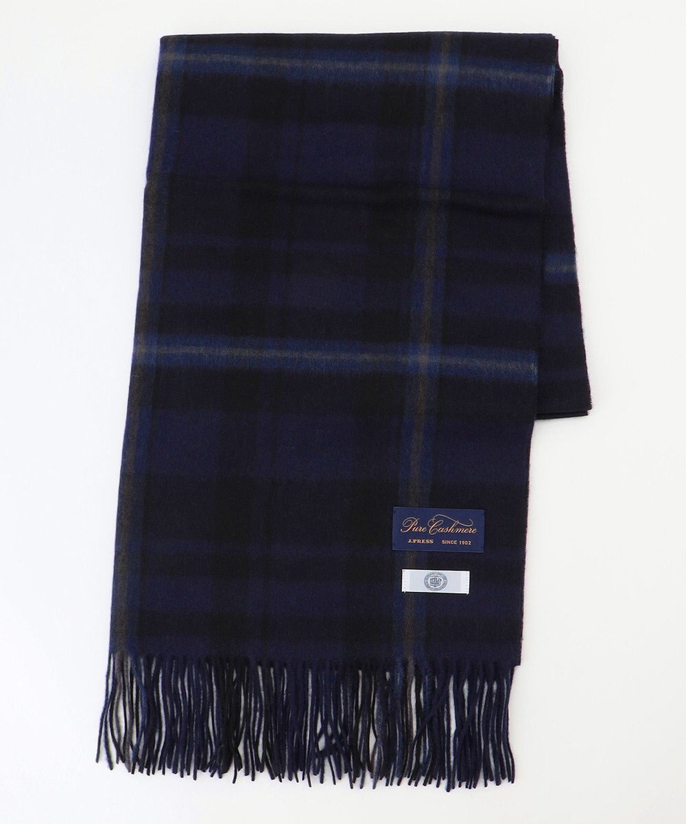 J.PRESS LADIES 【洗える】カシミヤチェック ストール 