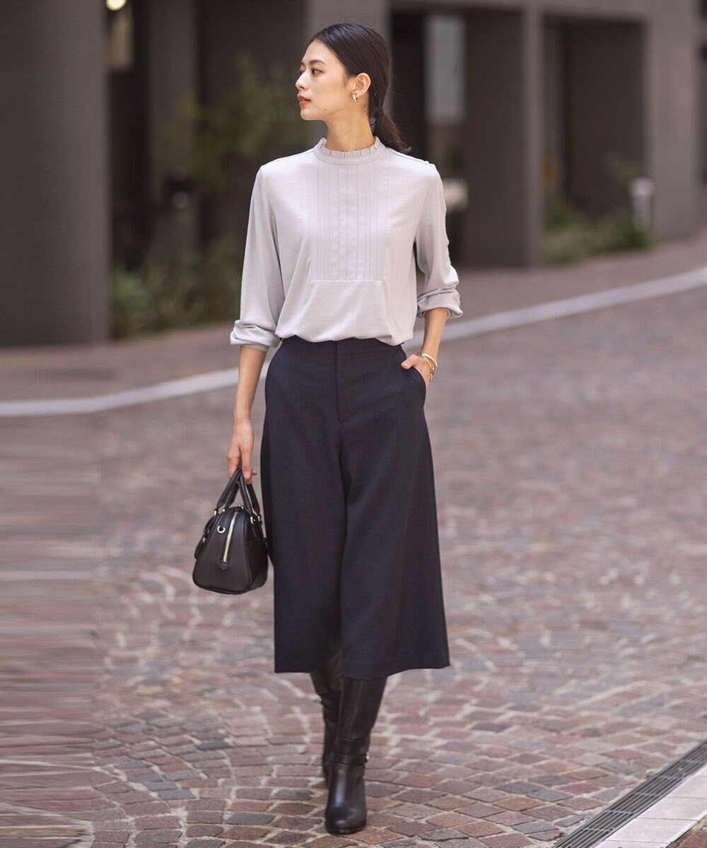 J.PRESS LADIES S 【WEB限定カラーあり・洗える】ツムギート flannel キュロット パンツ 