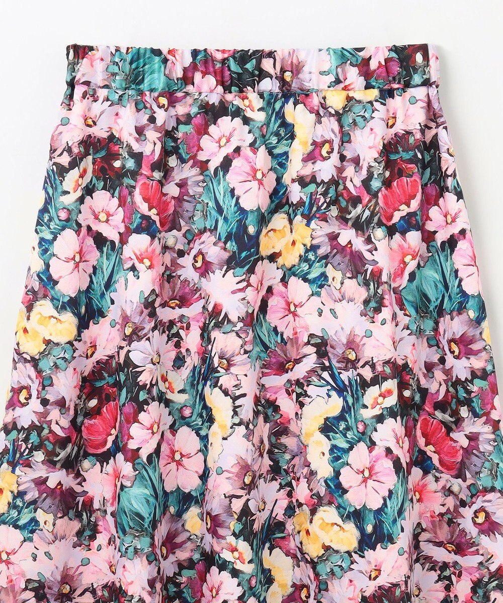 GRACE CONTINENTAL グラデフラワープリントスカート 