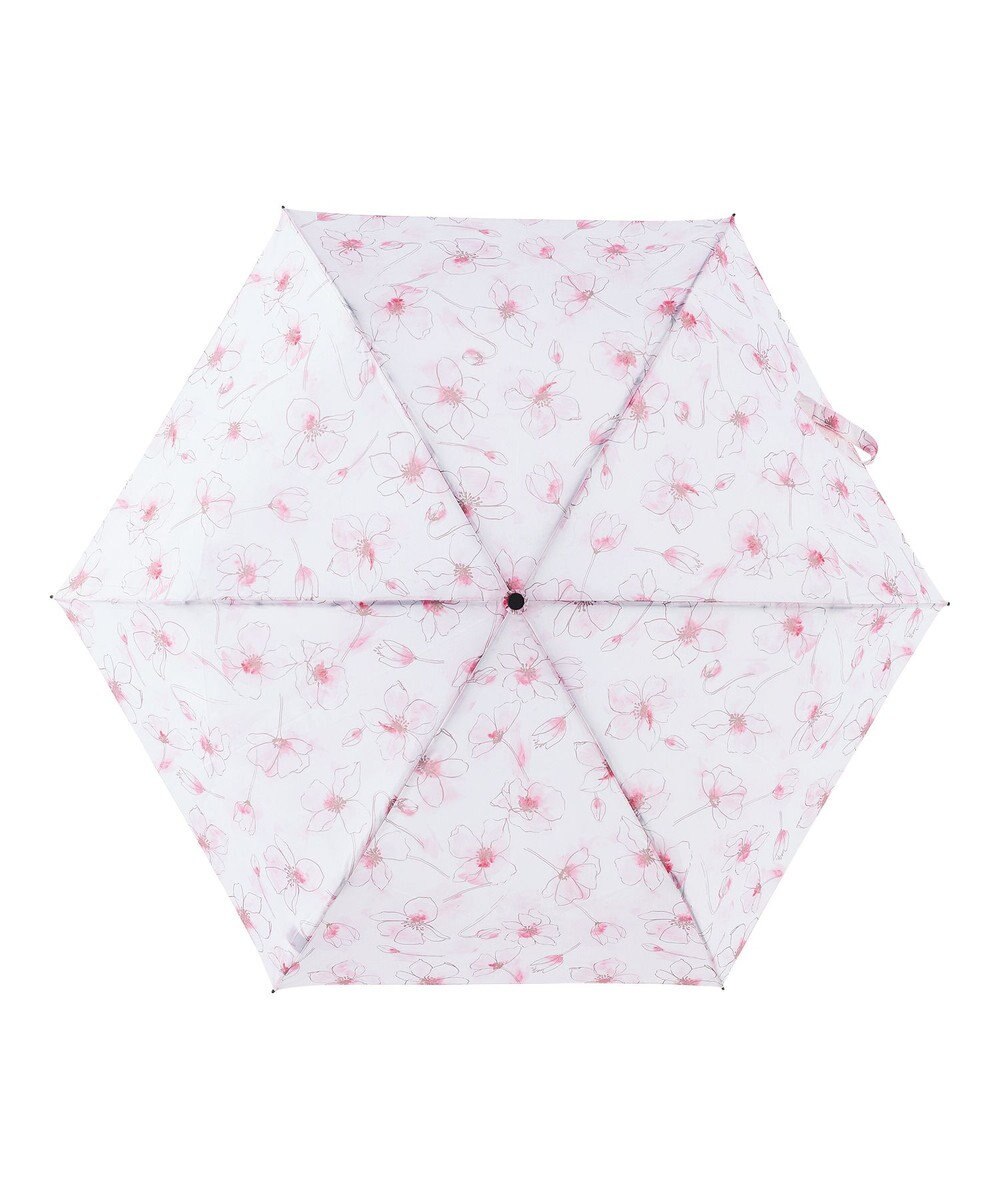 MOONBAT urawaza slim(ウラワザ スリム) 3秒でたためる傘 折りたたみ傘 ウォータリーフラワー 大きめ55cm UV 