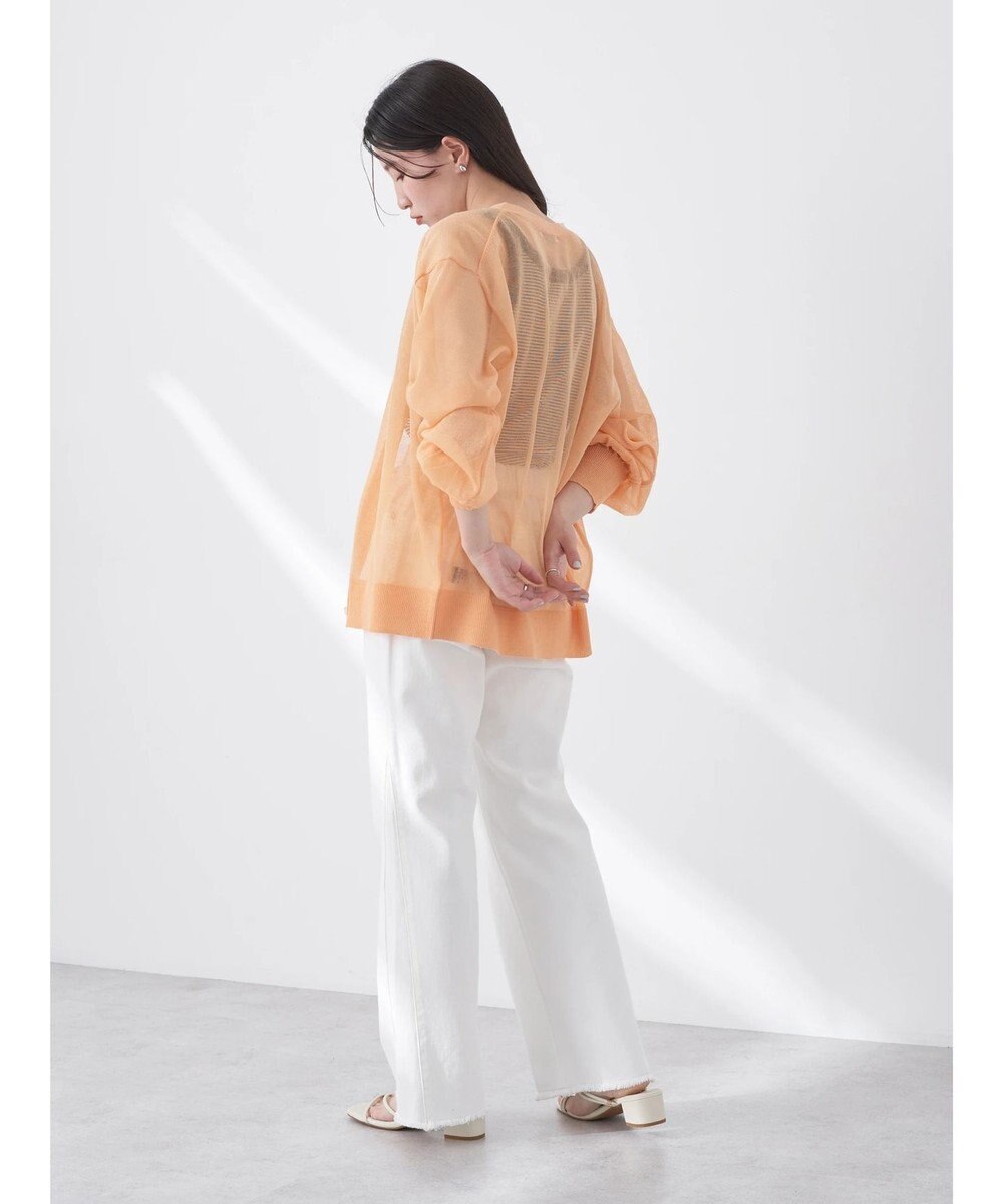 earth music&ecology ファンシーラメＶネックカーディガン 