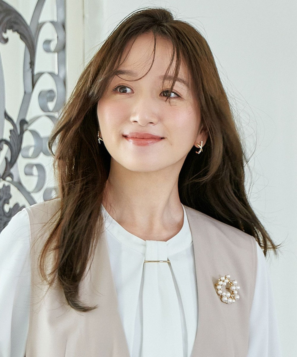 ANY サークルパールブローチ 