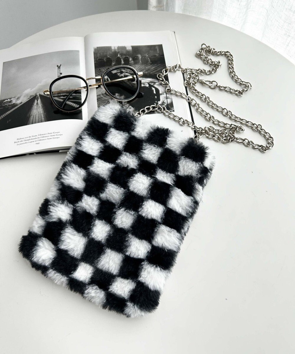 WEGO ファーチェーンミニショルダー 