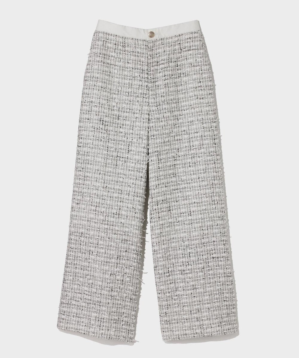 GRACE CONTINENTAL ツイードイージーパンツ 