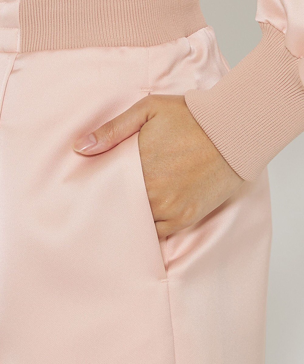 uncrave 【洗濯機洗い可】サテン ドロストスカート（uncrave WHITE） 