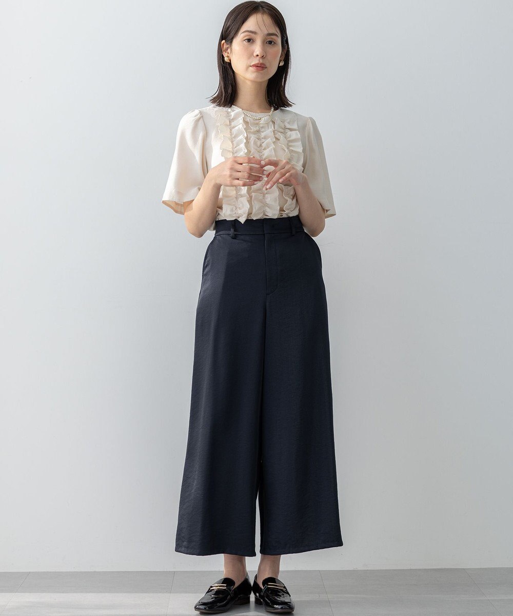 組曲 S 【WEB限定】ヴィンテージジョーゼットフリル ブラウス 