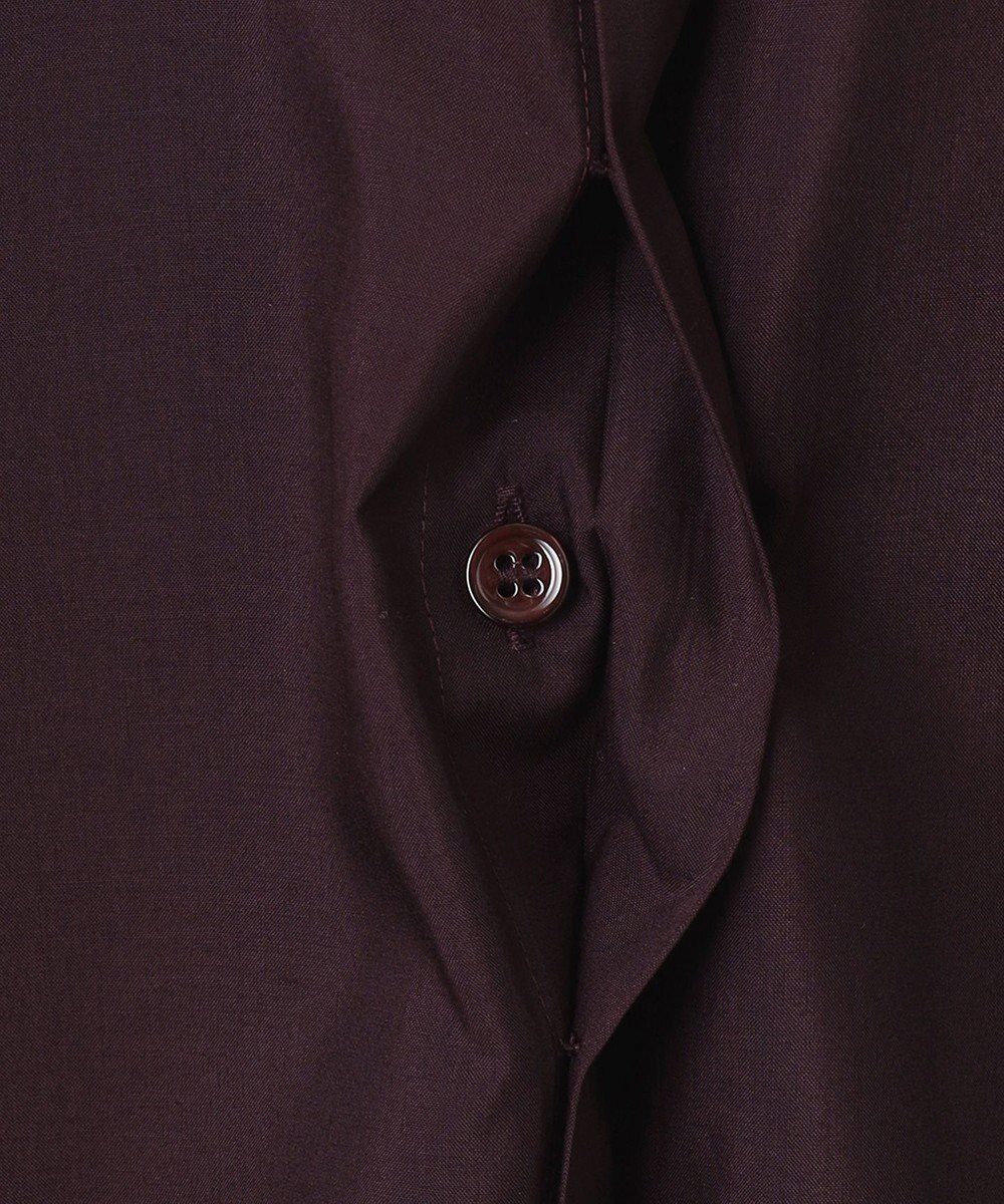 ICB 【洗える】トリアセコットンシアー ロングシャツ 