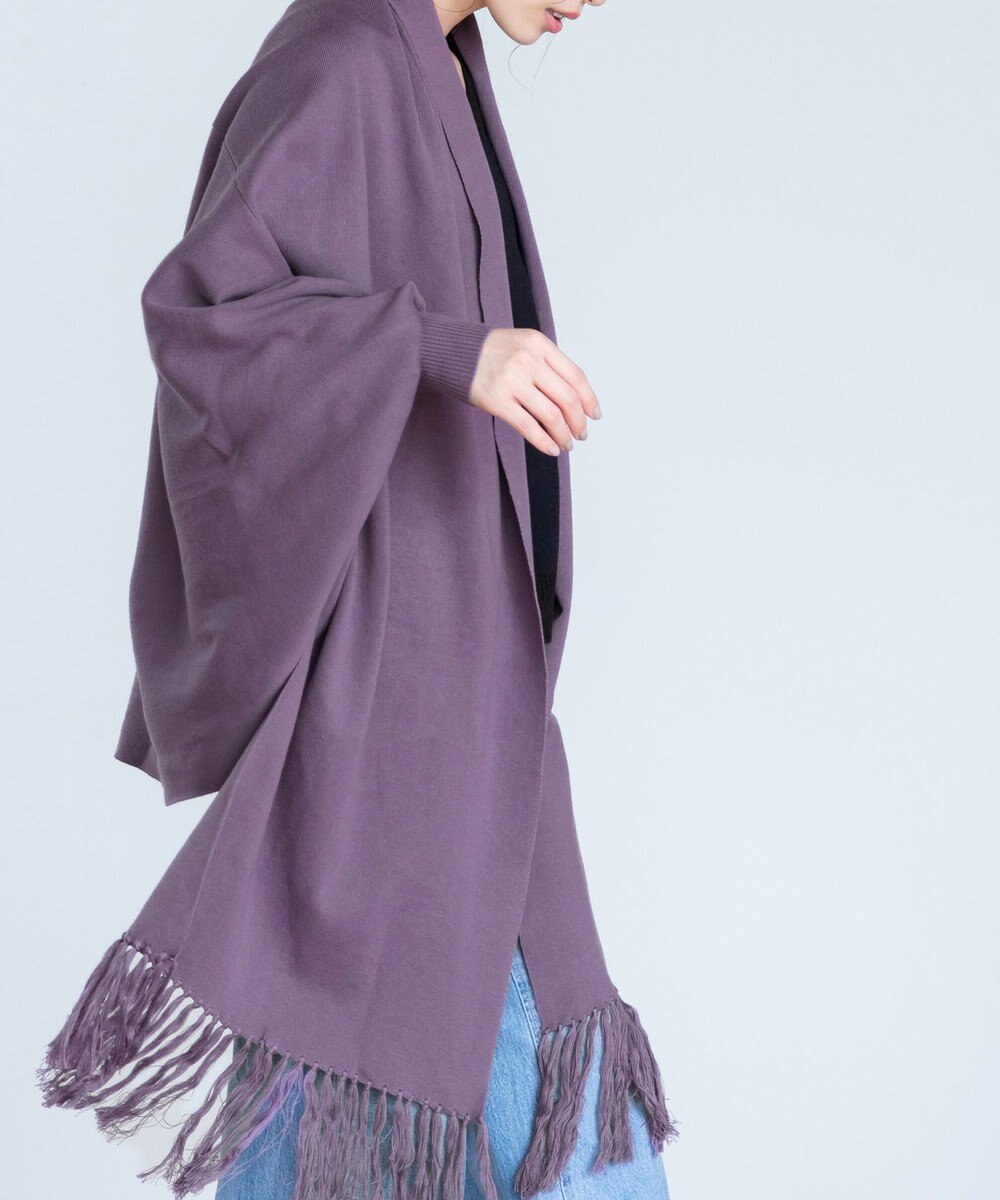 Tiaclasse 【洗える】ストール風カーディガン 