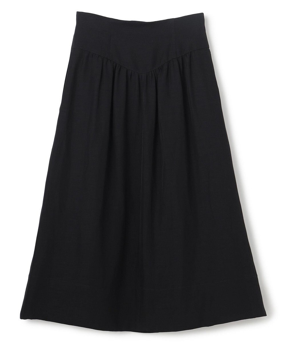 BEIGE， BERNARD / リネン混 ゴールドジップ ハイウエススカート 