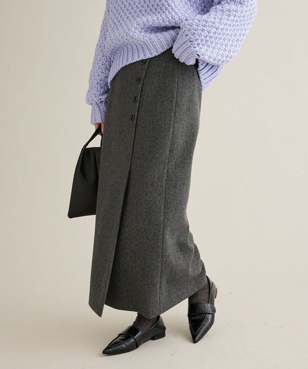 CRAFT STANDARD BOUTIQUE ラップ風Iラインスカート 